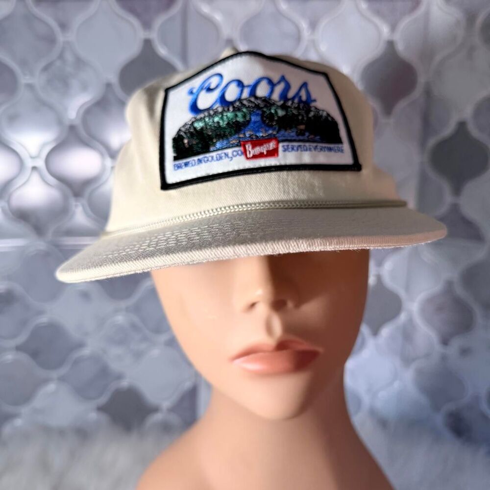 Unbranded Men's Cream and White Hat